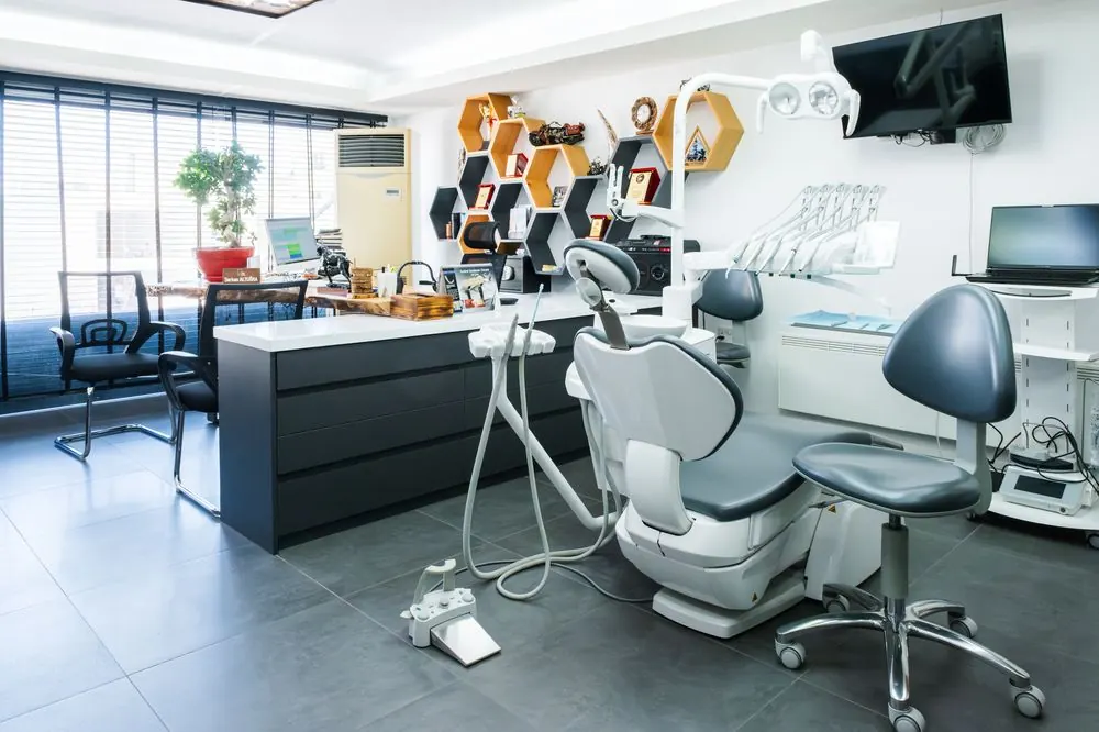 Second treatment room with awards display